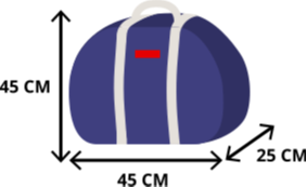 image dimensions bagage cabine